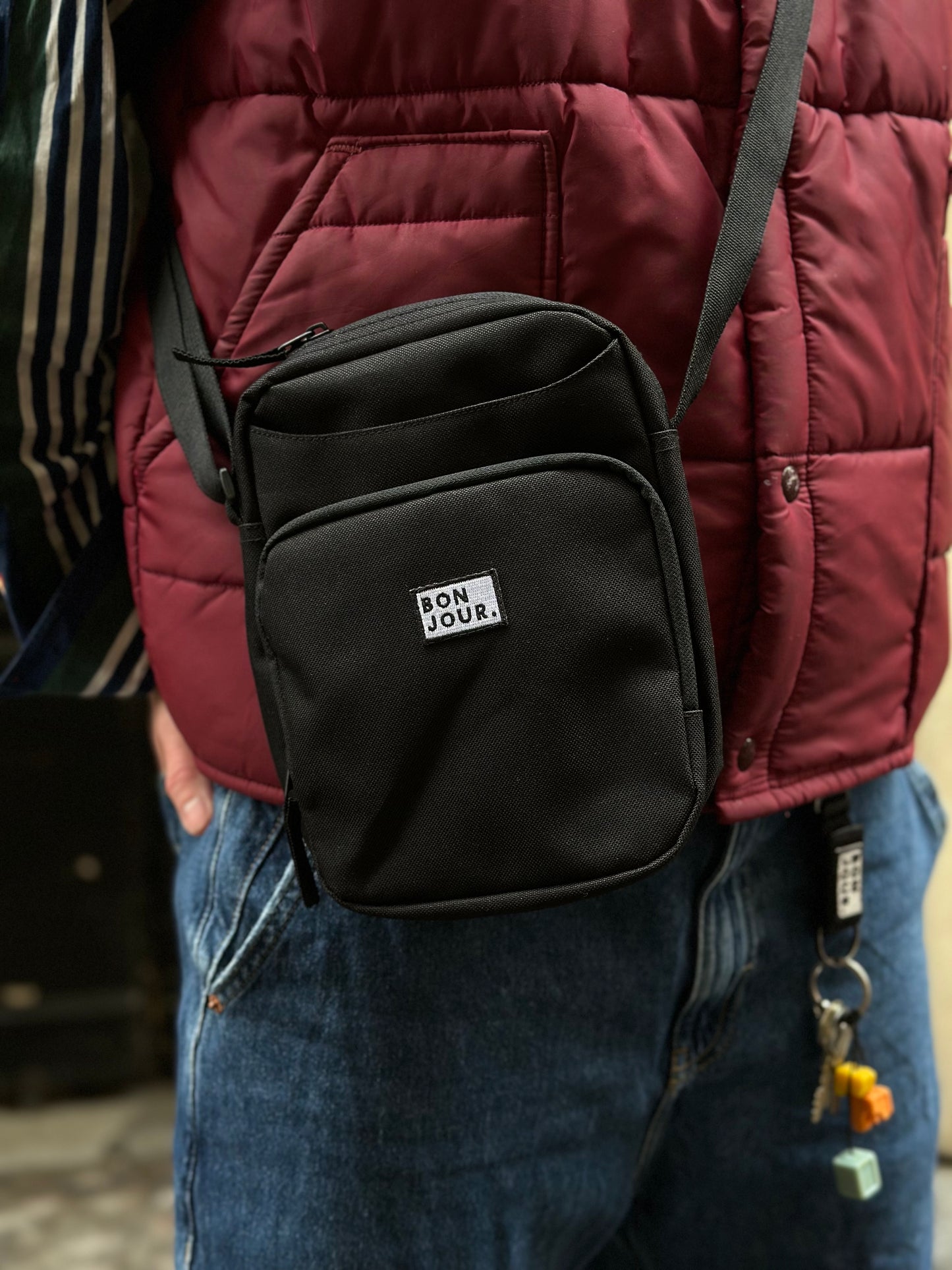 Bonjour.™ La Sacoche City Noire