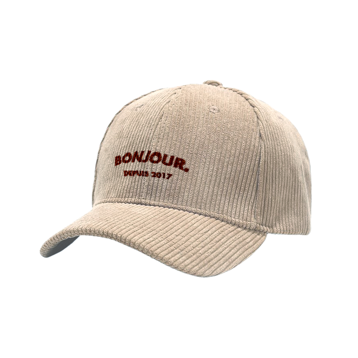 Bonjour.™ La Casquette Velours Côtelé