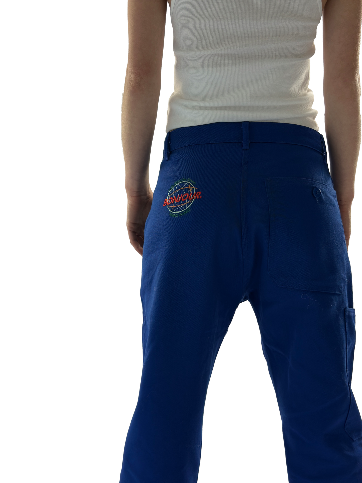 Bonjour.™ Pantalon de travail bleu