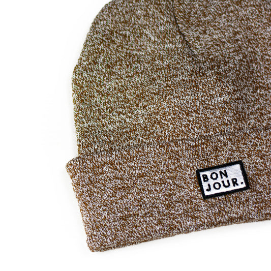 Bonjour.™ Le Bonnet Beige chiné