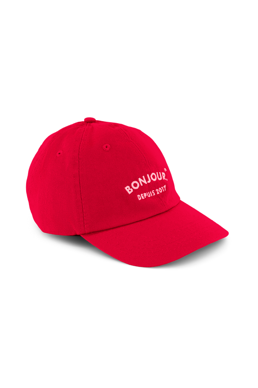 Bonjour.™ La Casquette Vermillon