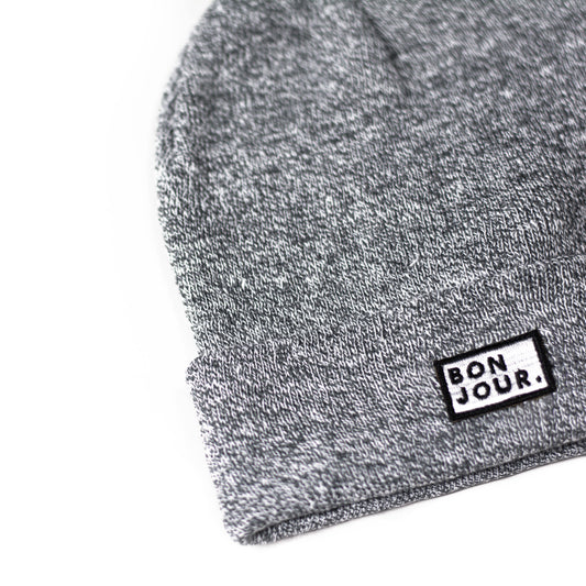 Bonjour.™ Le Bonnet Gris chiné