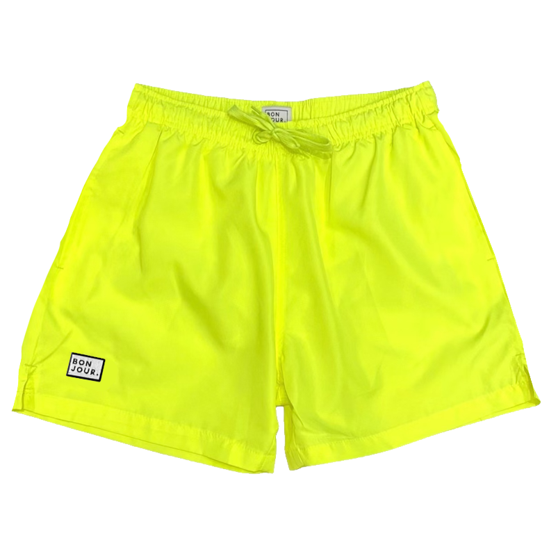 Bonjour.™ Le maillot de bain Jaune fluo