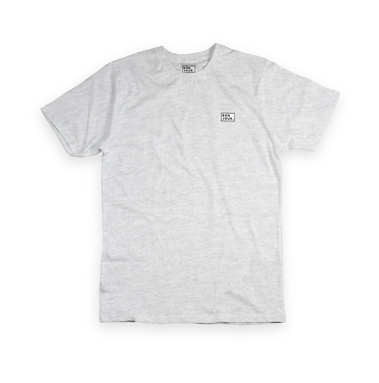 Bonjour.™ Le Tee-shirt Gris Chiné