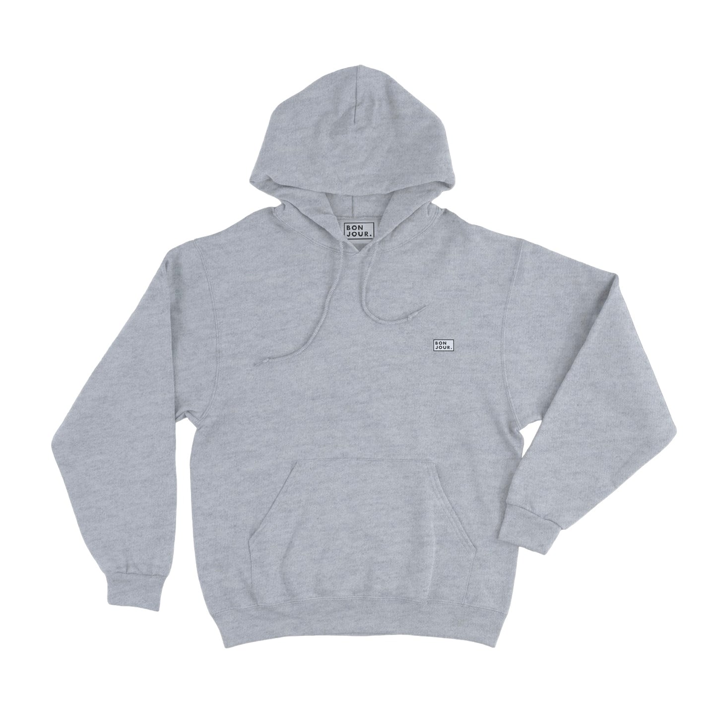 Bonjour.™ Le Hoodie Gris Souris