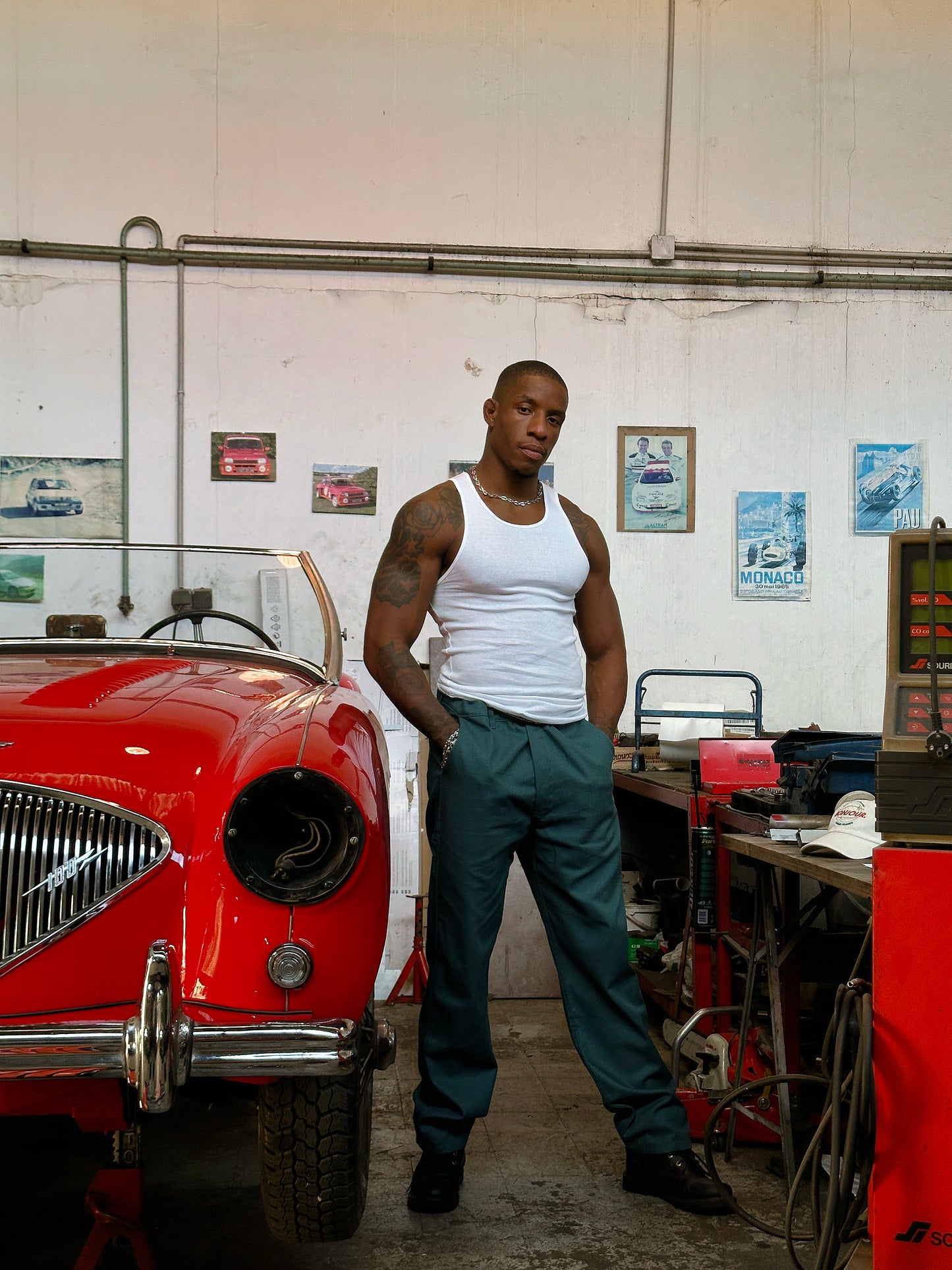 Bonjour.™ Pantalon de travail vert