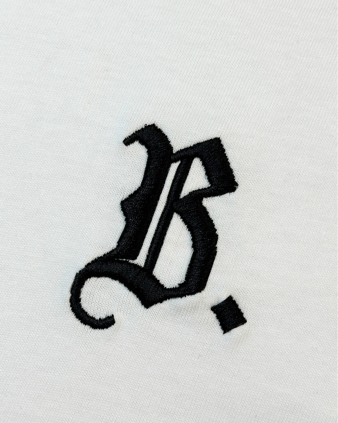 T-shirt Oversize Blanc - Noir B.