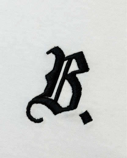 T-shirt Oversize Blanc - Noir B.