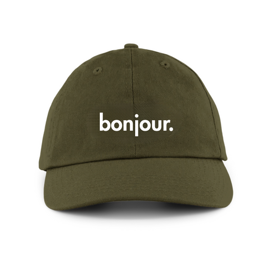 bonjour. La Casquette Olive