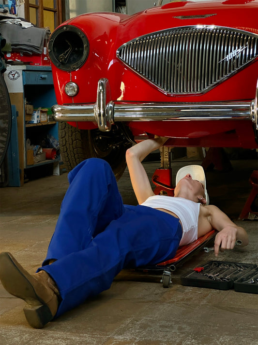 Bonjour.™ Pantalon de travail bleu