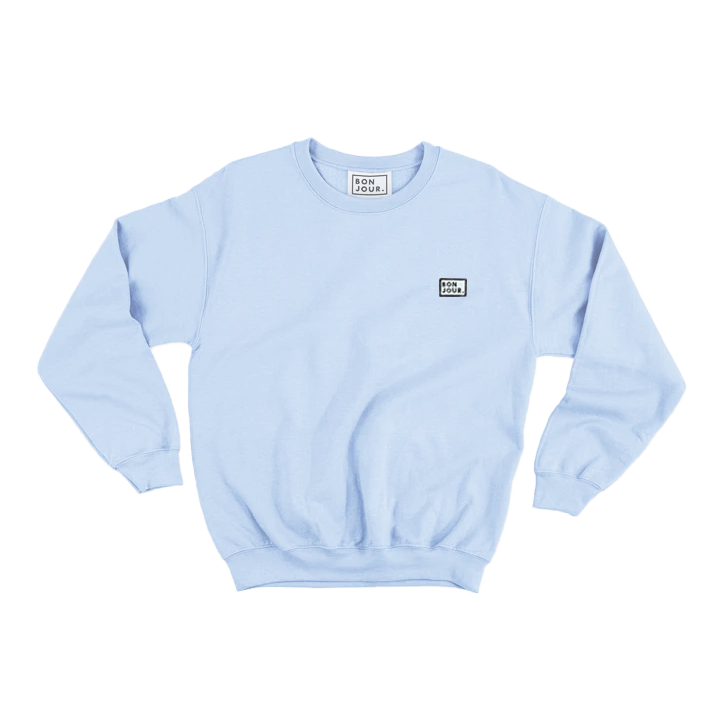 Bonjour.™ le Crewneck Ciel