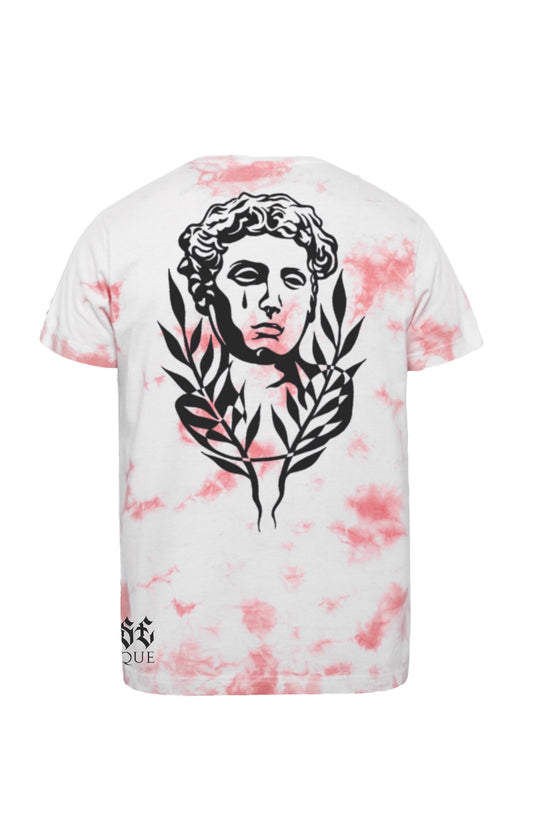 Bonjour.™ le tee shirt X Rose Antique Marbré Rouge