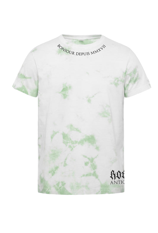 Bonjour.™ le tee shirt X Rose Antique Marbré Vert