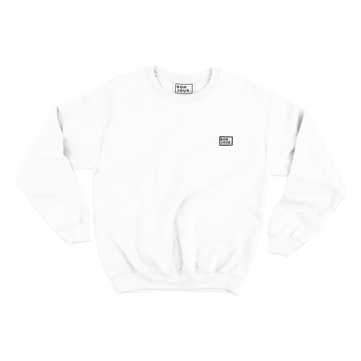 Bonjour.™ Le Crewneck Neige