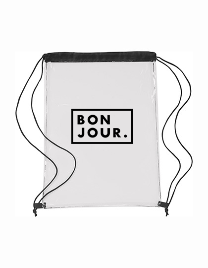 Bonjour.™ le Sac Translucide Charbon