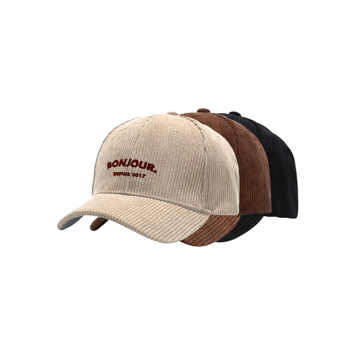 Bonjour.™ La Casquette Velours Côtelé