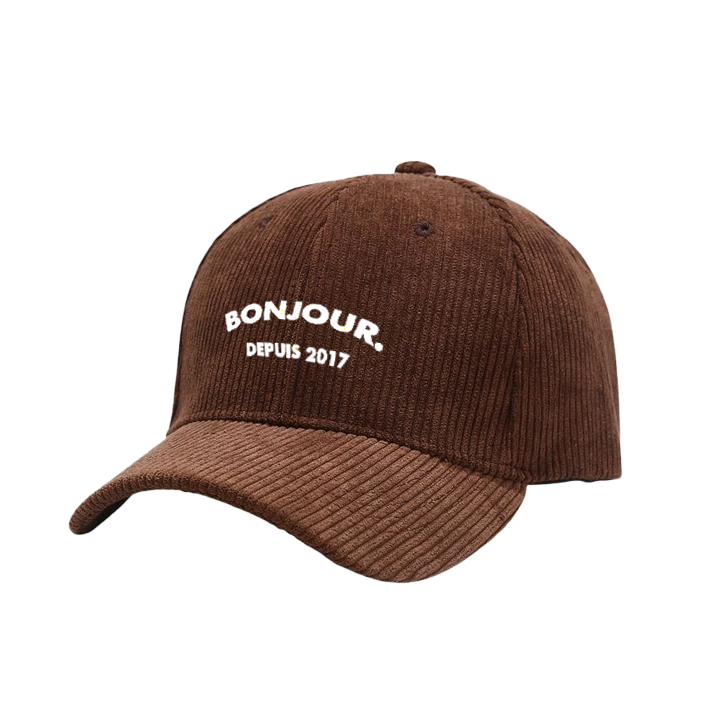 Bonjour.™ La Casquette Velours Côtelé
