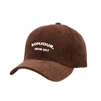 Bonjour.™ La Casquette Velours Côtelé