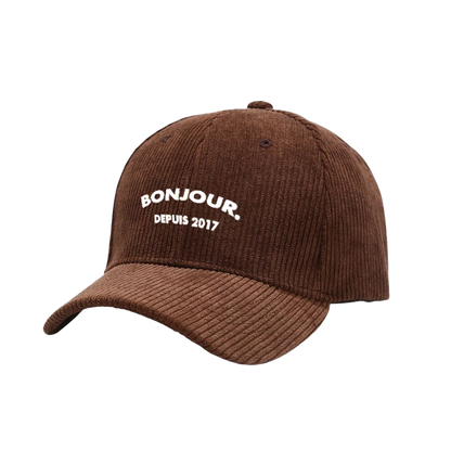 Bonjour.™ La Casquette Velours Côtelé