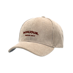 Bonjour.™ La Casquette Velours Côtelé