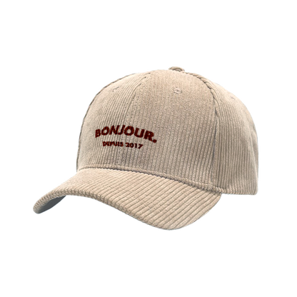Bonjour.™ La Casquette Velours Côtelé