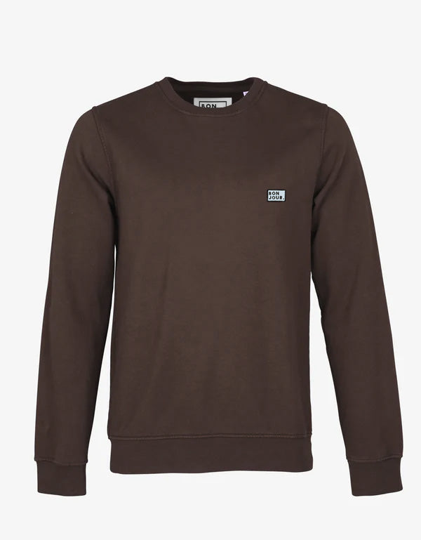 Bonjour.™ le Crewneck Bio Chocolat