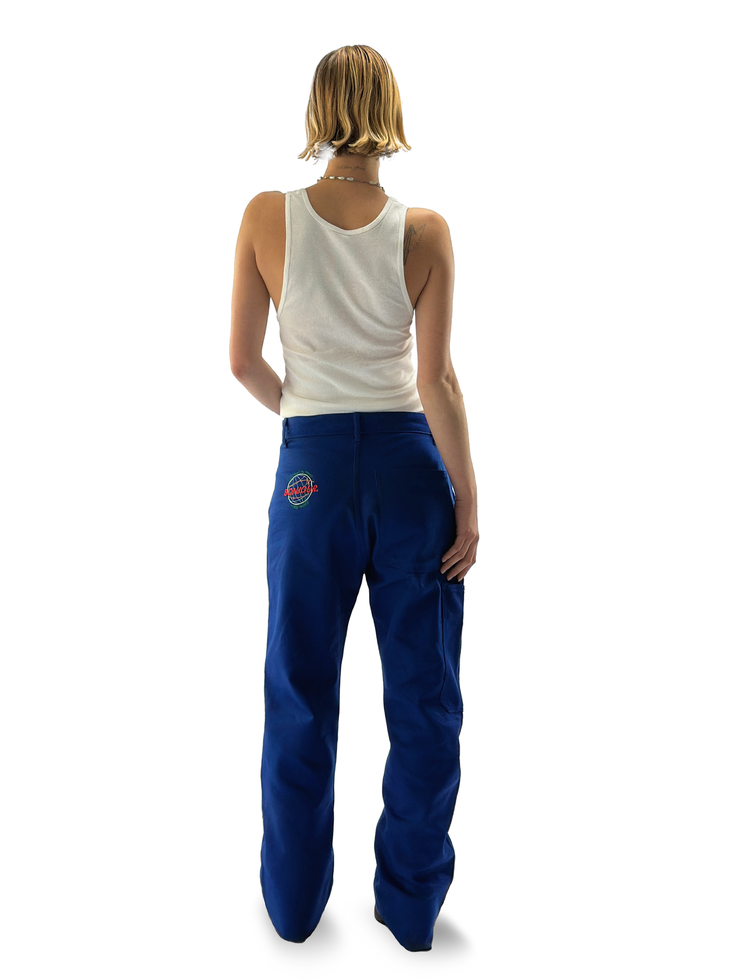 Bonjour.™ Pantalon de travail bleu