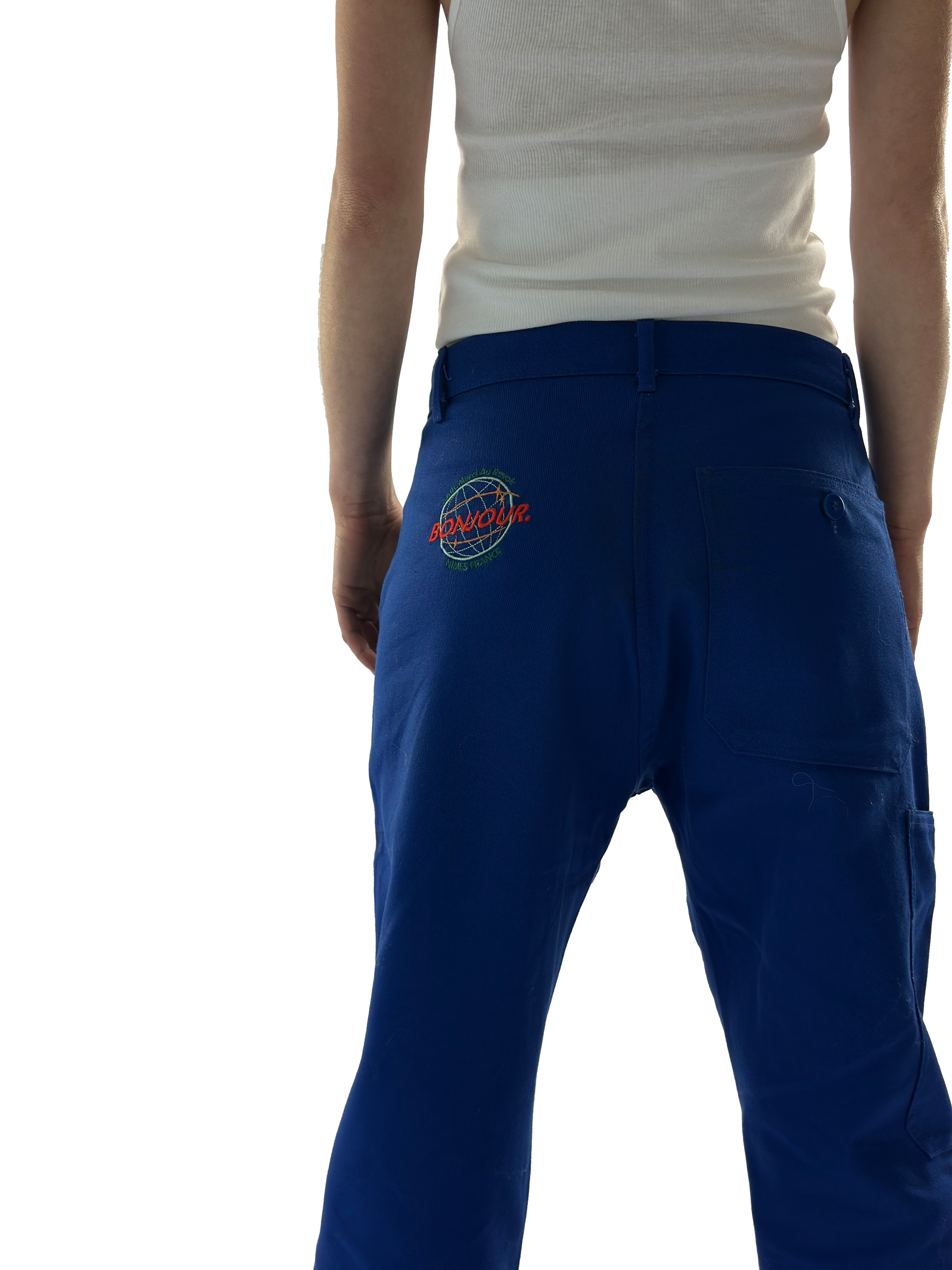 Bonjour.™ Pantalon de travail bleu