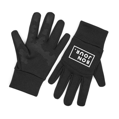 Bonjour.™ Les Gants Techniques (Box Logo Blanc)