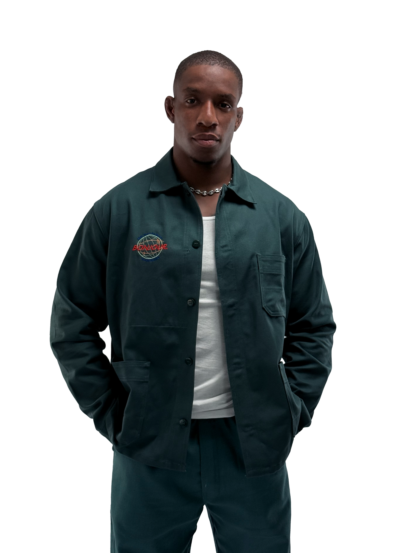 Bonjour.™ Veste de travail verte