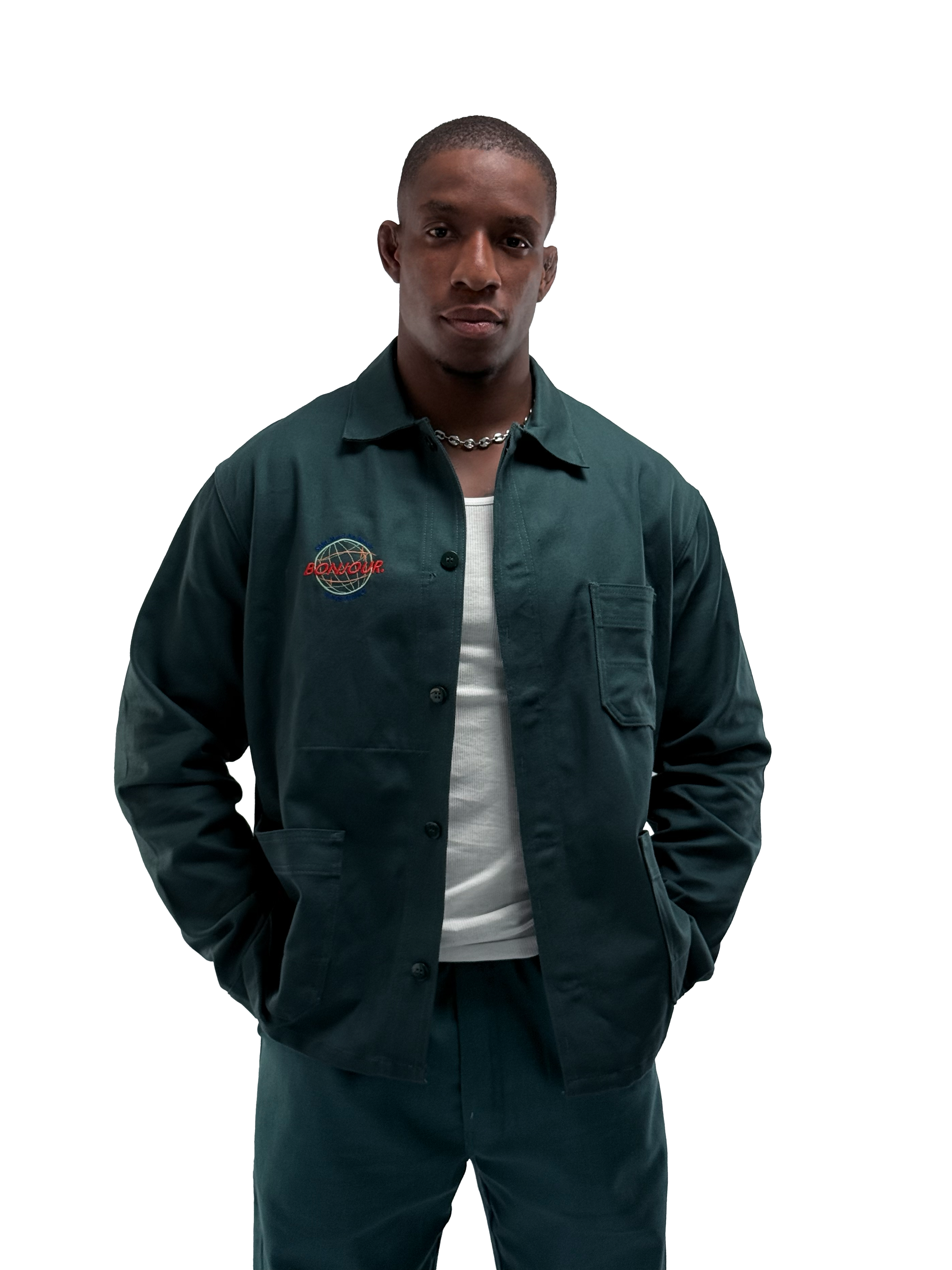 Bonjour.™ Veste de travail verte