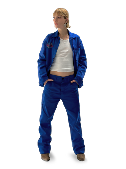 Bonjour.™ Veste de travail bleue