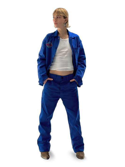 Bonjour.™ Veste de travail bleue