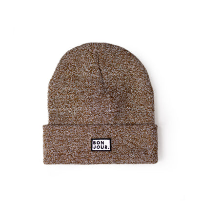 Bonjour.™ Le Bonnet Beige chiné