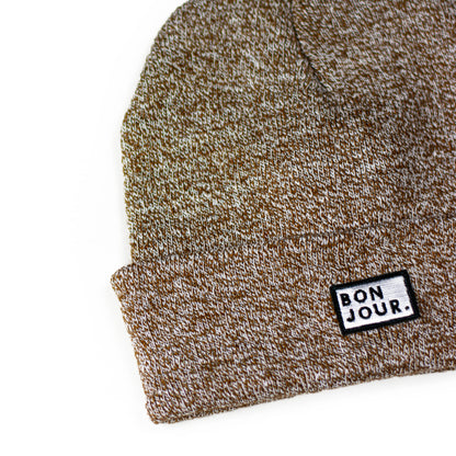 Bonjour.™ Le Bonnet Beige chiné