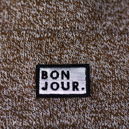 Bonjour.™ Le Bonnet Beige chiné