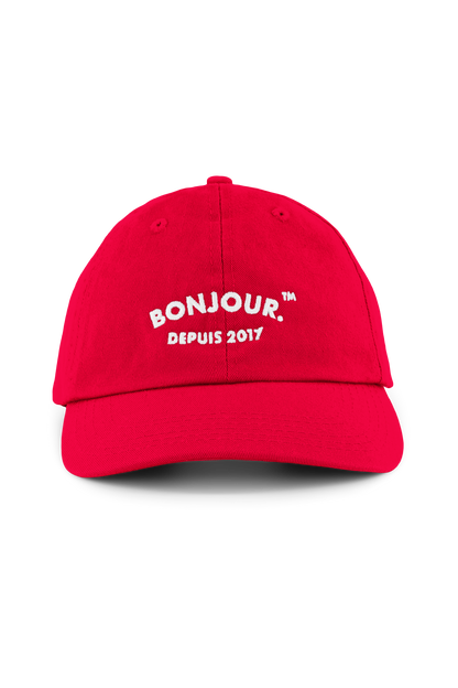 Bonjour.™ La Casquette Vermillon