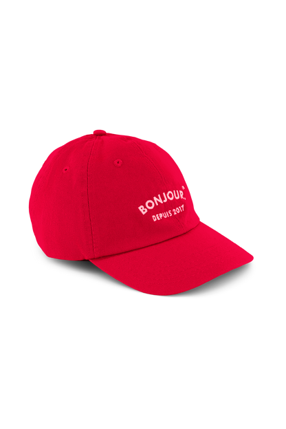 Bonjour.™ La Casquette Vermillon