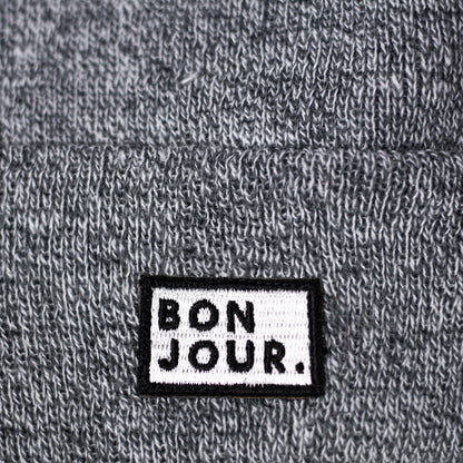 Bonjour.™ Le Bonnet Gris chiné