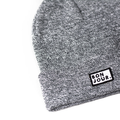 Bonjour.™ Le Bonnet Gris chiné