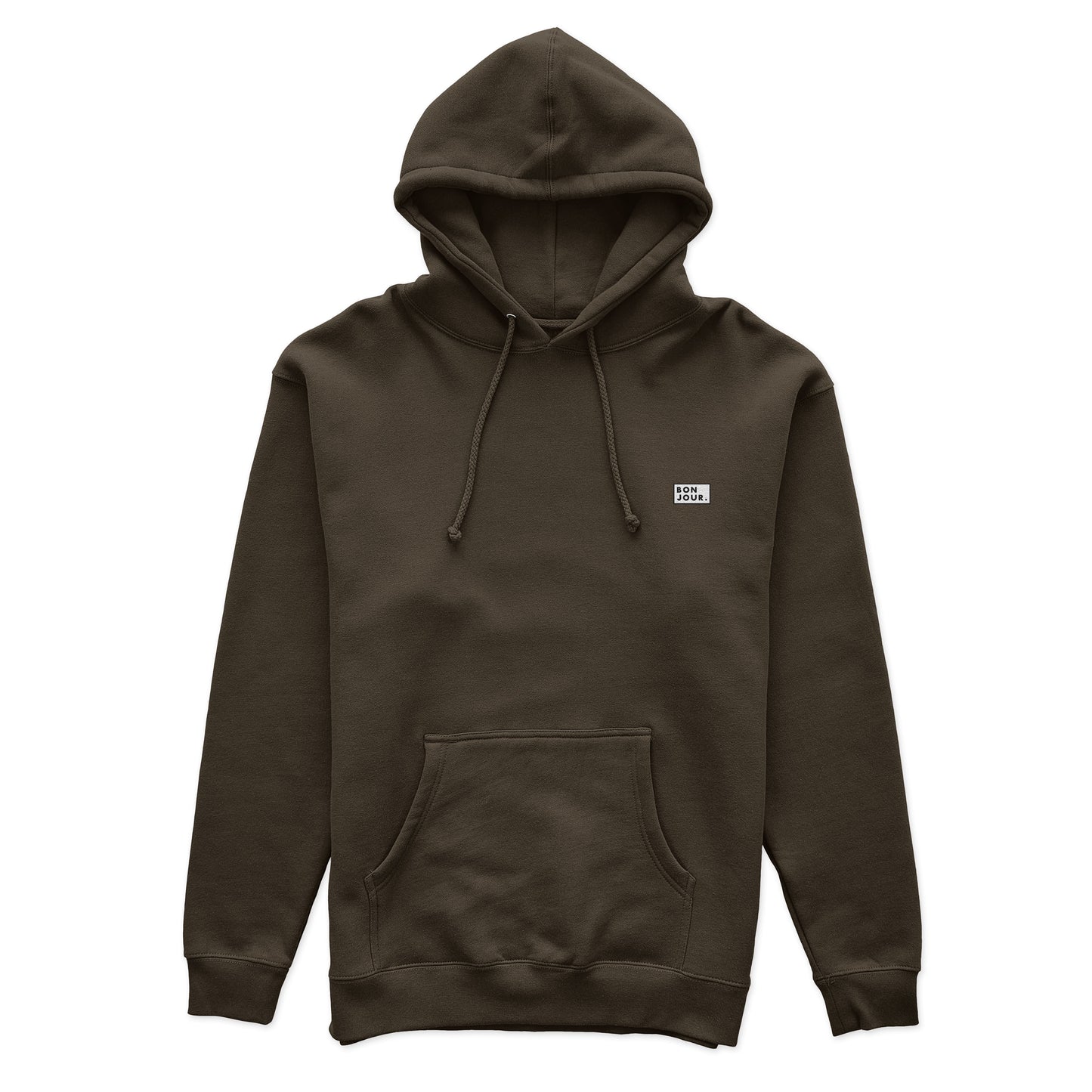 Bonjour.™ le Hoodie Bio Chocolat