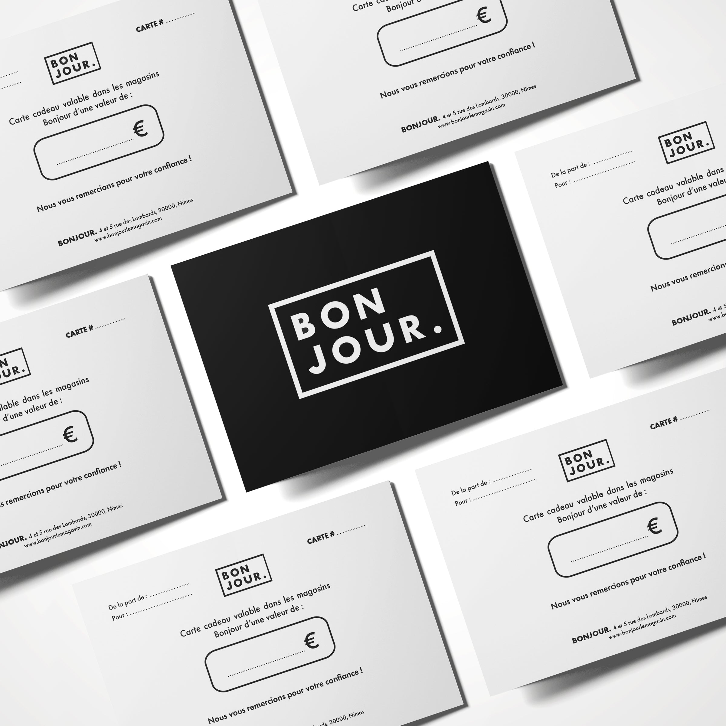 Bonjour.™ Carte cadeau