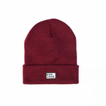 Bonjour.™ Le Bonnet Bordeaux
