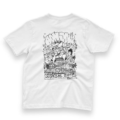 Bonjour.™ Le Tee-Shirt Croco Blanc