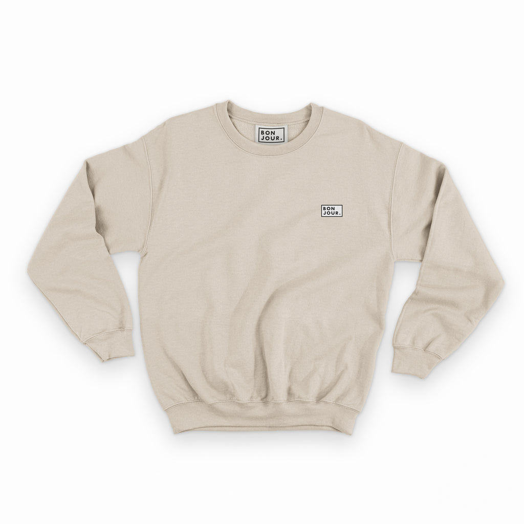 Bonjour.™ Le Crewneck Sobre