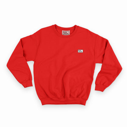 Bonjour.™ Le Crewneck Vermillon